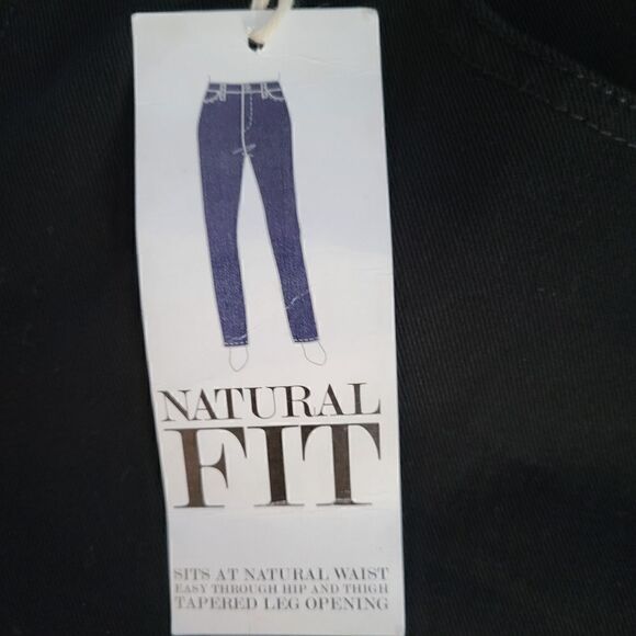 NWT STYLE & CO BLACK NATURAL FIT JEANS SZ.14S - Picture 3 of 5
